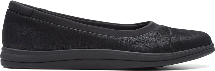 Clarks Brinkley Ayla Black Slip Ons ShopStyle Flats