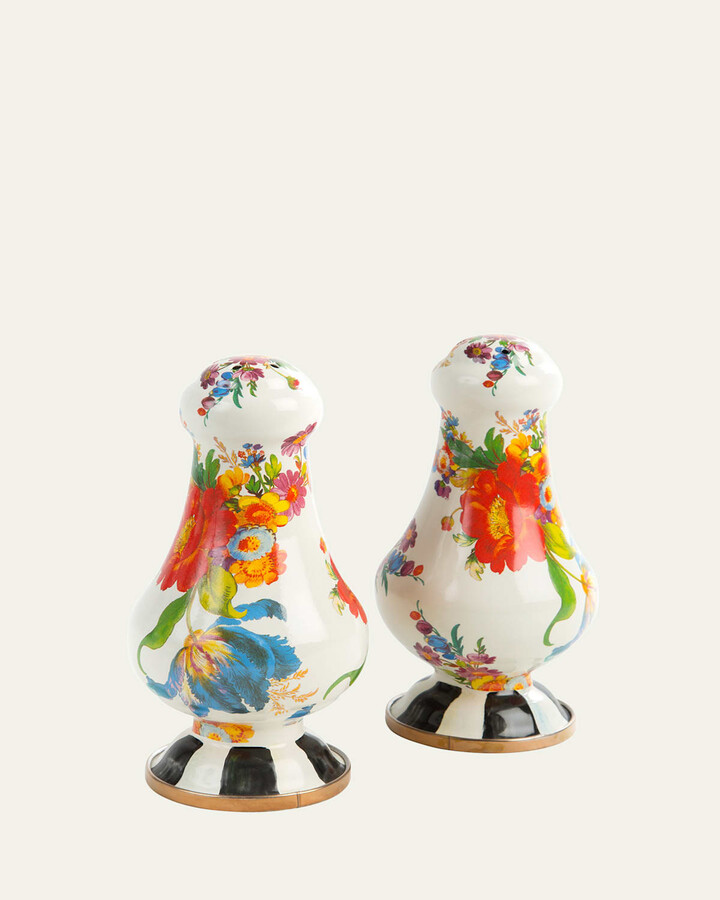 Mackenzie Childs Flower Market Large Salt & Pepper Set