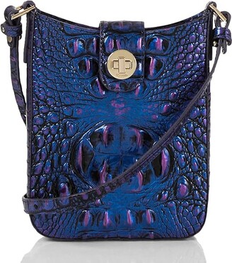 Leather handbag Brahmin Blue in Leather - 28582066