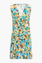 Thumbnail for your product : M Missoni Draped Ruffled Floral-print Crepe Mini Dress