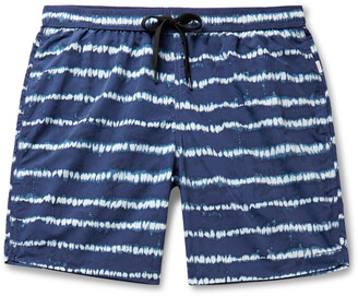 Onia Charles Long-Length Tie-Dye Swim Shorts