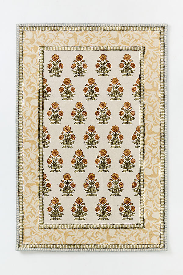 Anthropologie Cotswold Hand Tufted 100% Wool Rug