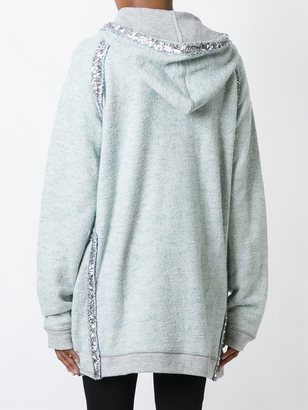 Faith Connexion sequin embellished hoodie