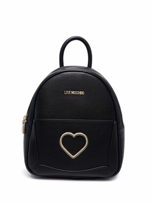 Love Moschino Heart-Plaque Backpack