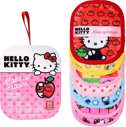 Makeup Eraser MakeUpEraserHelloKittySkincareToolSetWithLaundryBag-7ct
