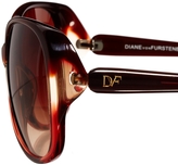 Thumbnail for your product : Diane von Furstenberg Round Frame Ombre Sunglasses