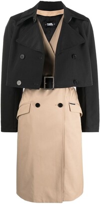 Karl Lagerfeld Paris Transformer trench coat