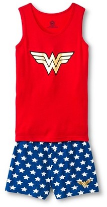 Justice Wonder Woman Girls' League Wonder Woman Tank Pajamas