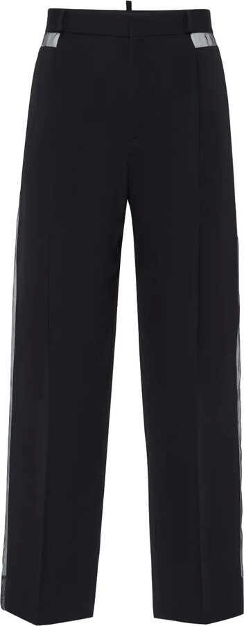 DSQUARED2 Virgin Wool Straight-Leg Trousers