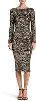 Thumbnail for your product : Dress the Population Emery Scoop Back Sequin Midi Dress
