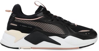 black and gold puma trainers