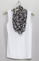 Thumbnail for your product : J. Jill Frosted floral silk infinity scarf