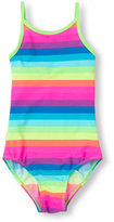 Thumbnail for your product : Children's Place Rainbow striped one-piece swimsuit