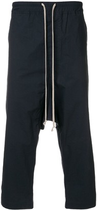 Rick Owens Drop-Crotch Cropped Trousers
