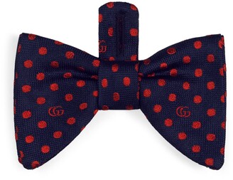 Gucci Children's polka dot silk bow tie
