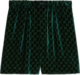 Thumbnail for your product : Gucci GG velvet shorts