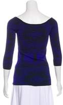Thumbnail for your product : Nicole Miller Patterned Bodycon Top