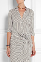 Thumbnail for your product : Band Of Outsiders Striped silk crepe de chine shirt