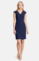 Thumbnail for your product : Adrianna Papell Women's Asymmetric Waist Stretch Crepe Sheath Dress