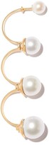Thumbnail for your product : Delfina Delettrez 18kt yellow gold Multi Pearl single drop earring
