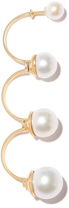Delfina Delettrez 18kt yellow gold Multi Pearl single drop earring