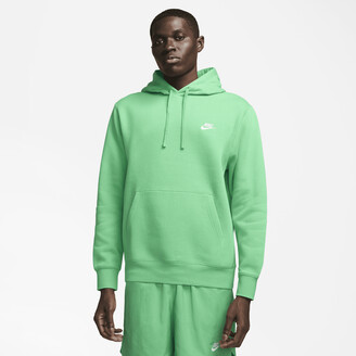 nike men's sportswear club fleece hoodie green