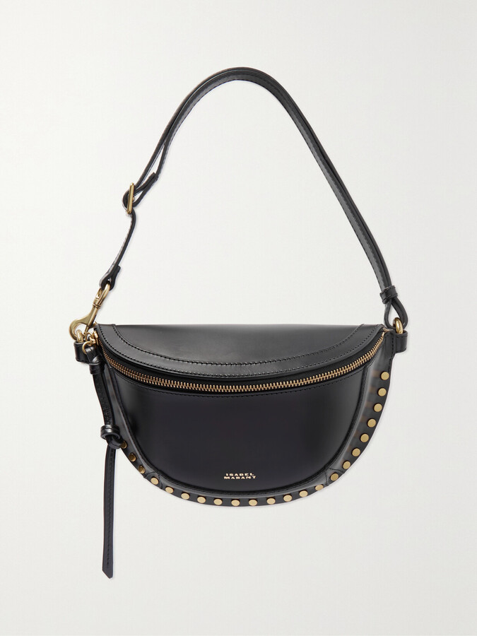 Isabel Marant Skano Studded Leather Belt Bag - Black