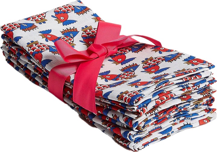 La DoubleJ Large Napkins Set Of 6 (45X45) Galletti Multicolor