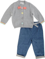 Thumbnail for your product : Bonnie Baby Cardigan and Denim Pant Set
