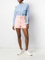 Thumbnail for your product : Stella McCartney Distressed High-Rise Denim Shorts