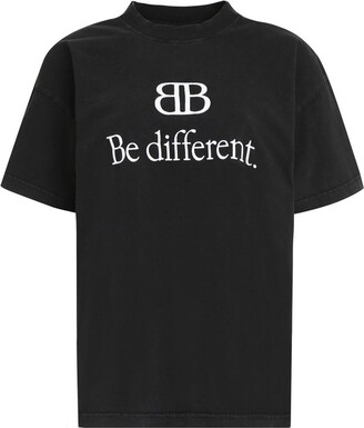 Balenciaga Logo Embroidered T-Shirt