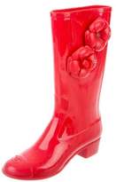 Thumbnail for your product : Chanel Camellia Rain Boots