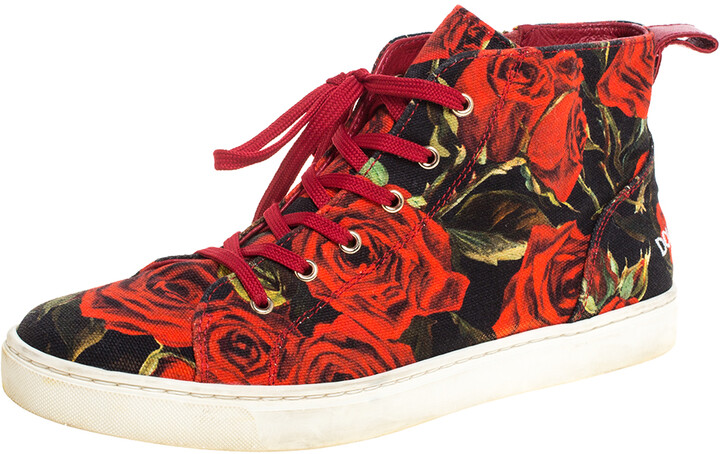 dolce gabbana rose sneakers