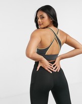 Thumbnail for your product : Hummel cross back sports bra in multicolour print