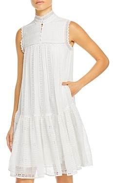 Rebecca Taylor Sleeveless Embroidered Dress