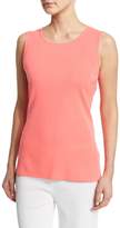 Thumbnail for your product : Misook Petite Sleeveless Long Tank, Vivid Coral