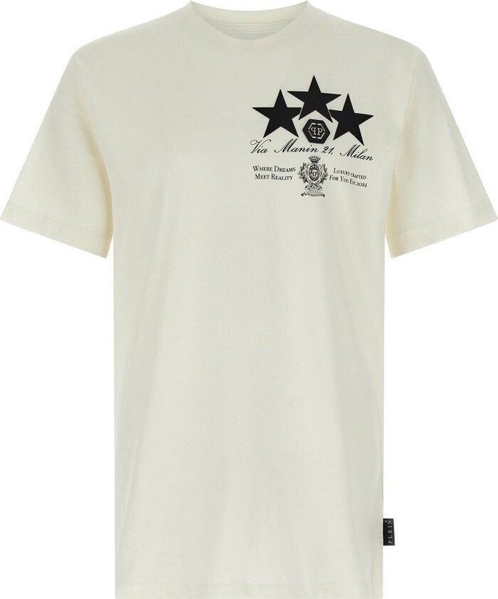 Philipp Plein Star Printed Crewneck T-Shirt