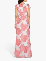 Thumbnail for your product : Adrianna Papell Organza Floral Maxi Dress, Coral/Ivory