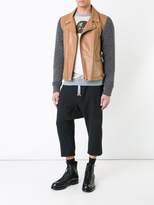 Thumbnail for your product : Undercover knit sleeves biker jacket