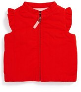 Thumbnail for your product : Tea Collection 'Clotilde' Canvas Zip Vest (Baby Girls)