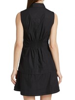 Thumbnail for your product : Derek Lam 10 Crosby Satina Tiered Sleeveless Shirtdress