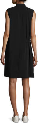 Public School Fiona Oversized Vest Dress, Black