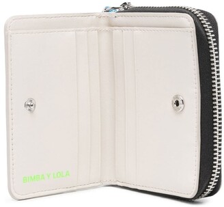 ◎BIMBA Y LOLA◎ Silver emblem card wallet B246AIV028SIF Bimba Y Lola Logo-Lettering Wallet - Silver | Editorialist
