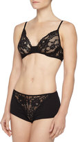 Thumbnail for your product : Cosabella Ravello Lace-Inset Hotpants, Black