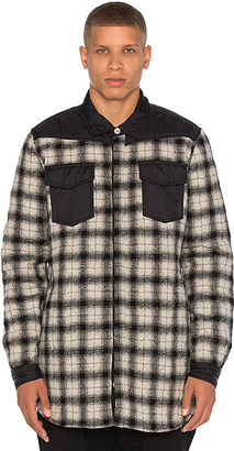 Off-White Quilted Flannel Button Down