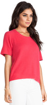Thumbnail for your product : Enza Costa Cashmere Knit Cashmere Short Sleeve Raglan