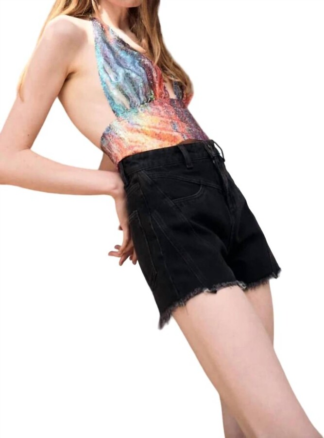 In The Mood For Love Penny Teller Shorts In Charcoal
