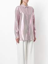 Thumbnail for your product : Alberta Ferretti metallic effect shirt