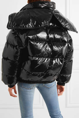 Vetements Oversized Layered Quilted Vinyl Jacket - Black