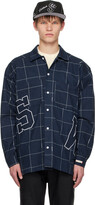 Thumbnail for your product : Saintwoods Navy Check Shirt